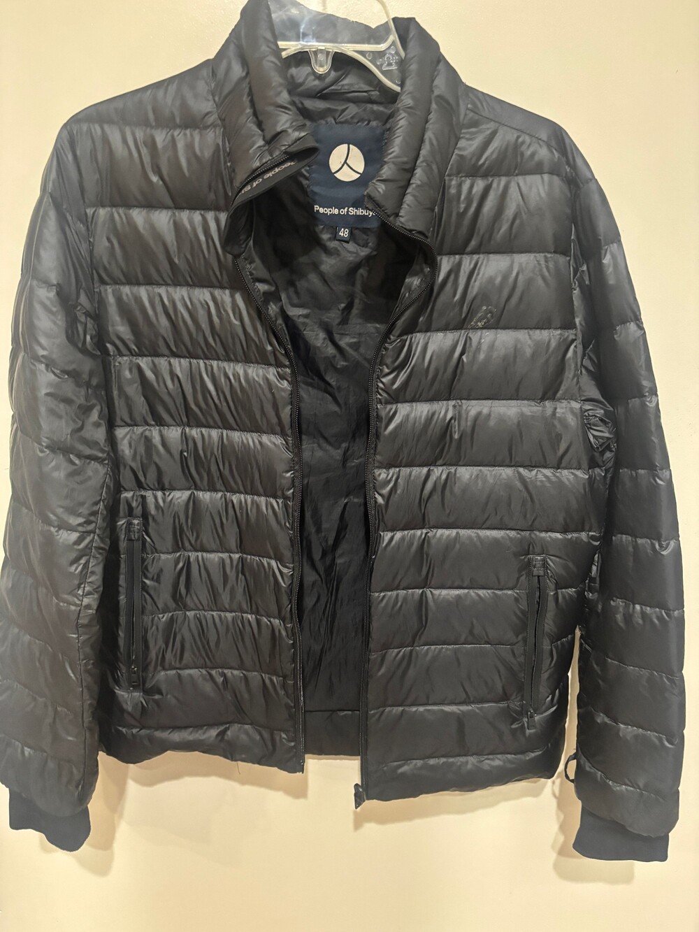 People of Shibuya Black Puffer Jacket Size 48